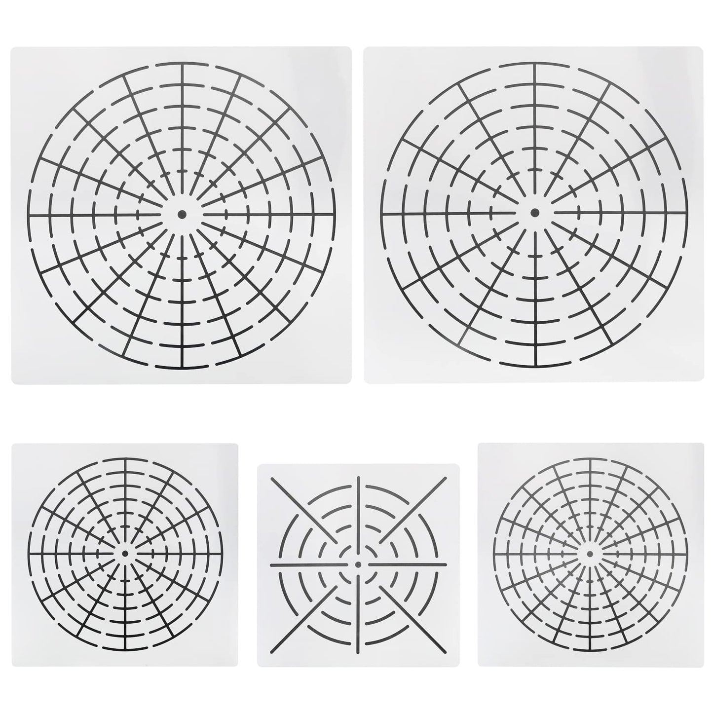 Plastic 5 in 1 Dot Painting Tool Kit with 8/12/16 Segments