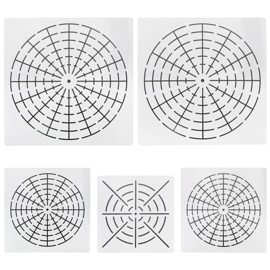 Plastic 5 in 1 Dot Painting Tool Kit with 8/12/16 Segments