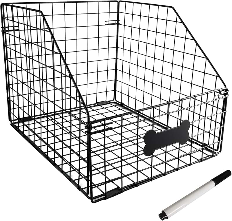 Large Metal Dog Toy Storage Basket