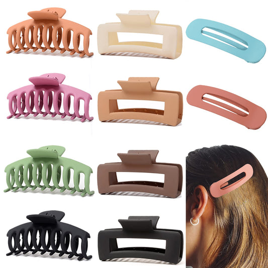 10 PCS Large Hair Claw Clips for Women,4.4 Inch Big Banana Hair Clips for Thick Hair/Thin Hair,Nonslip Jaw Hair Clips,Butterfly Hair Clips ,Hair Barrettes ,Fashion Accessories for Girls (A-10pcs color