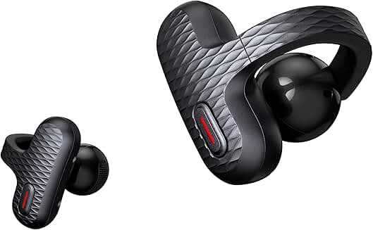 Open Ear Wireless Earbuds with Touch, Water Resistant, Noise Reduction