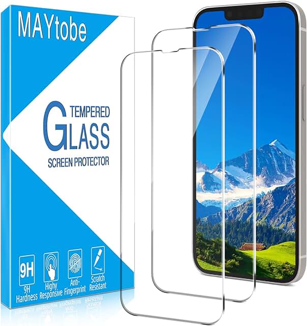 Two Pack Tempered Glass Screen Protectors for iPhone 13 Mini