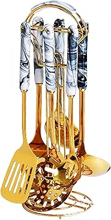 Stainless Steel Cooking Utensil Set with Ladle Spatula Skimmer