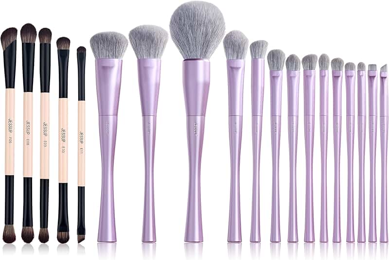 Five-piece double-ended makeup brush set
