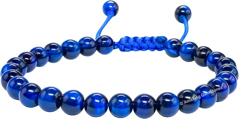 Healing Crystal Beaded Adjustable Bracelet for Men and Women