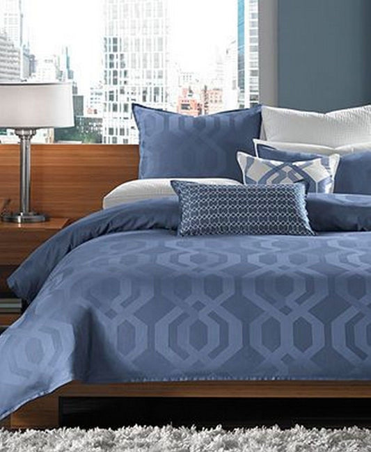 Hotel Modern Hexagon King Bedskirt