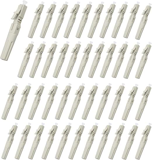 40 Pack Multimode Fiber Optic Quick Connectors