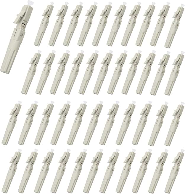 40 Pack Multimode Fiber Optic Quick Connectors
