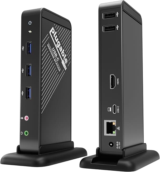 USB-C Dock with 4K HDMI, 60W Charging, Ethernet, USB Ports