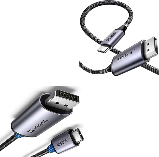 USB C to DisplayPort 1.4 Cable for 8K and 4K Displays