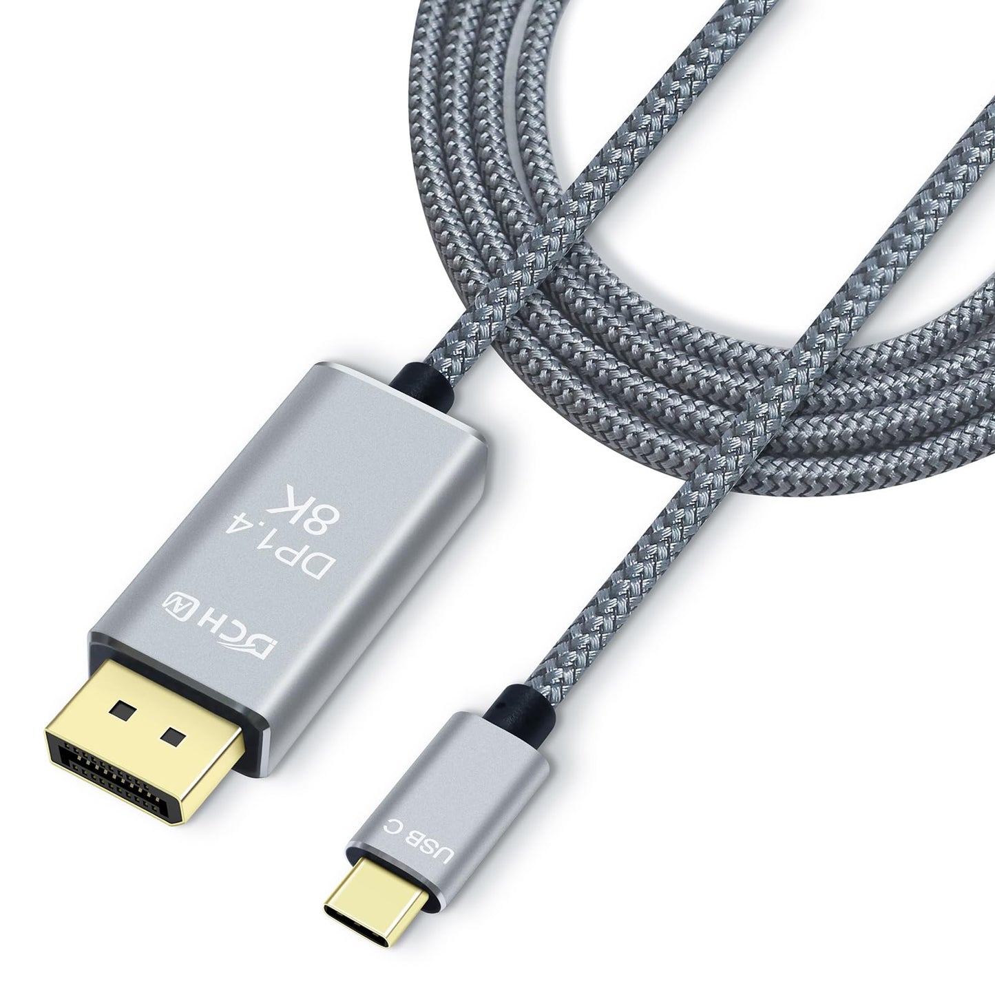 8K USB-C to DisplayPort Cable, 3 Feet, 4K@144Hz