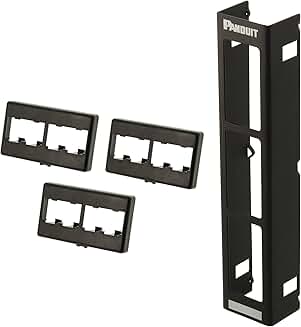 12-Port Flat Patch Panel in Black