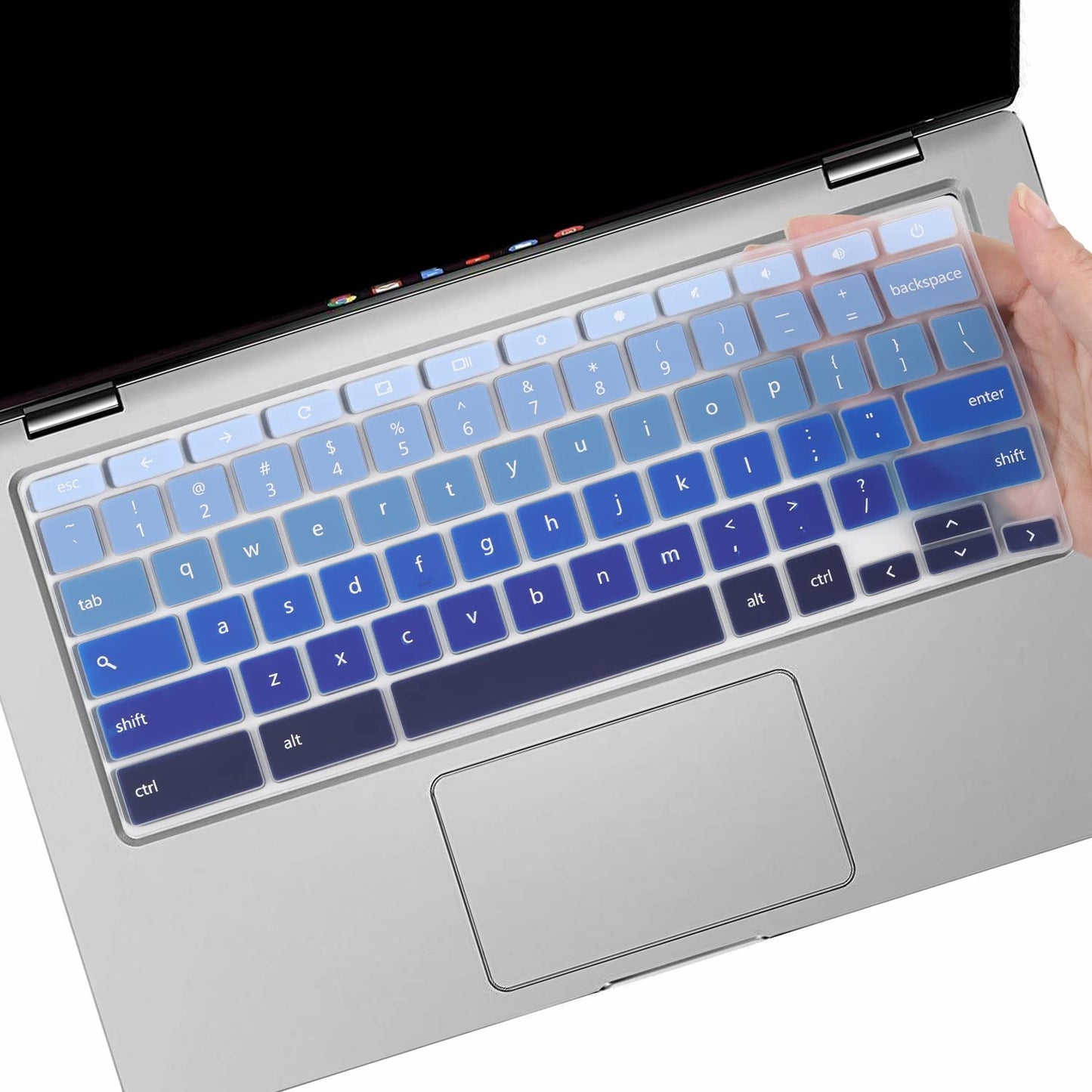 Blue Keyboard Cover for 11.6" and 14" Chromebooks