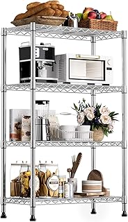 4-Tier Steel Storage Shelving Unit, 1000 lbs Capacity