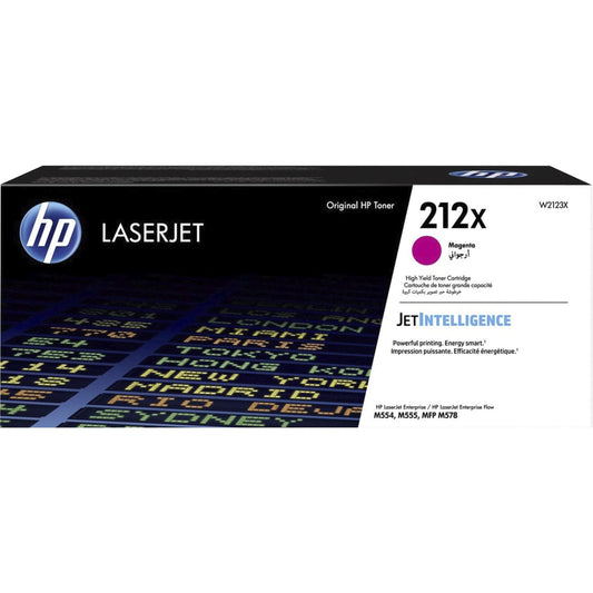 212X magenta high-yield toner cartridge for Color LaserJet Enterprise M554, M555, MFP M578
