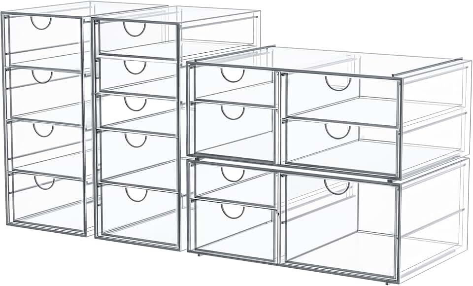 16-Drawer Makeup and Office Organizer Set