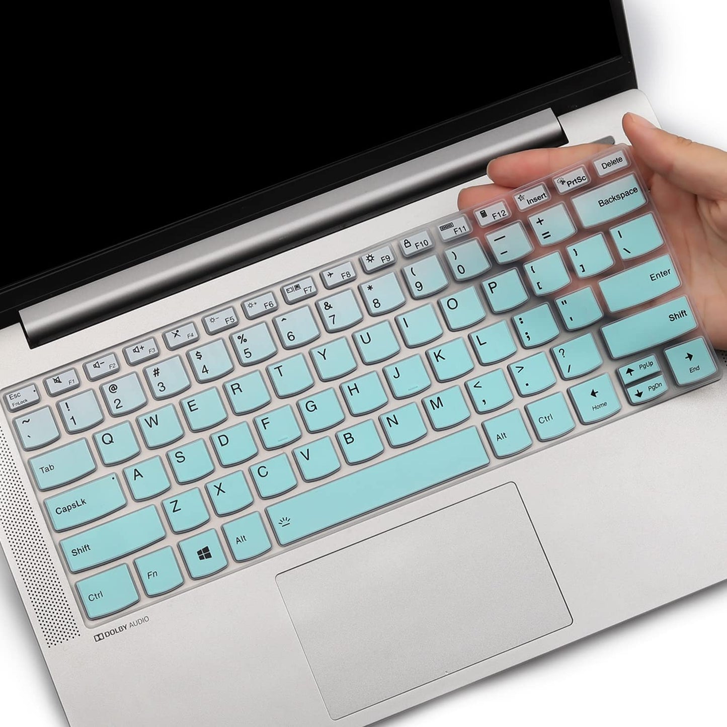 Mint Green Keyboard Cover for 14-Inch Laptops