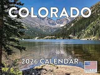 2026 Monthly Wall Calendar for Colorado