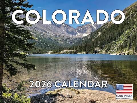2026 Monthly Wall Calendar for Colorado