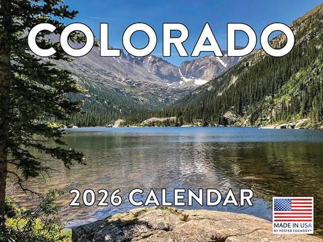 2026 Monthly Wall Calendar for Colorado