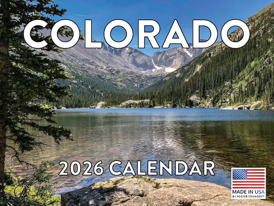 2026 Monthly Wall Calendar for Colorado