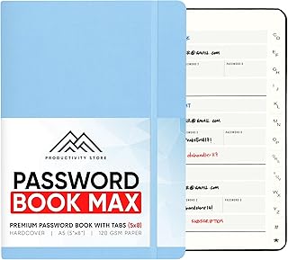 Best Password Book with Alphabetical Tabs