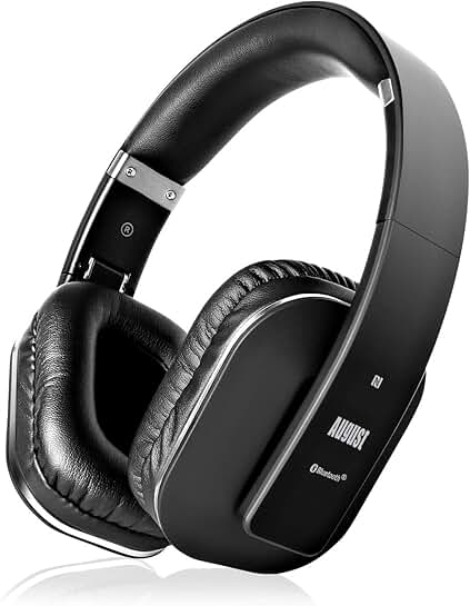 Wireless Over-Ear Headphones with Bluetooth and Microphone