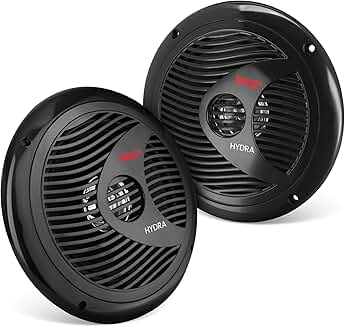 Pair of 6.5-inch waterproof marine speakers