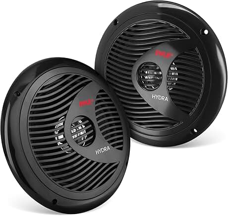 Pair of 6.5-inch waterproof marine speakers