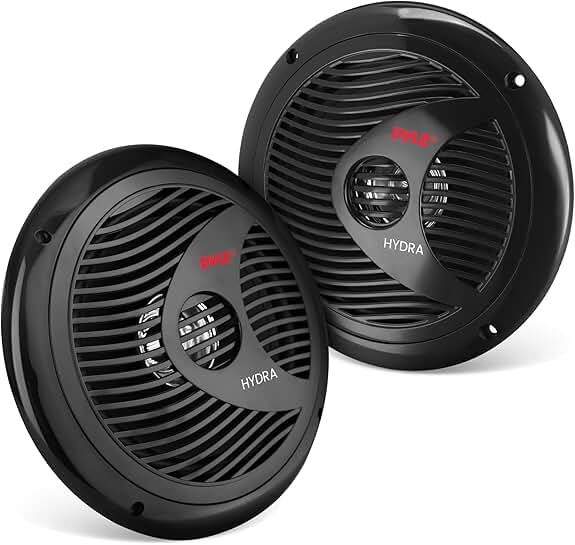 Pair of 6.5-inch waterproof marine speakers