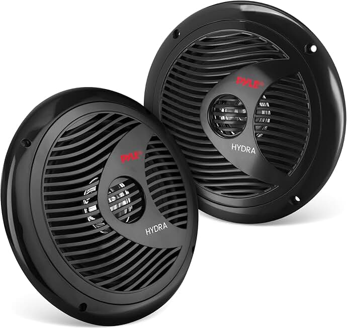 Pair of 6.5-inch waterproof marine speakers