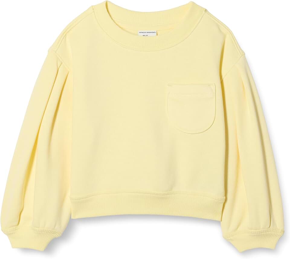 Girls' and Toddlers' Gathered Sleeve Sweatshirt with Pocket