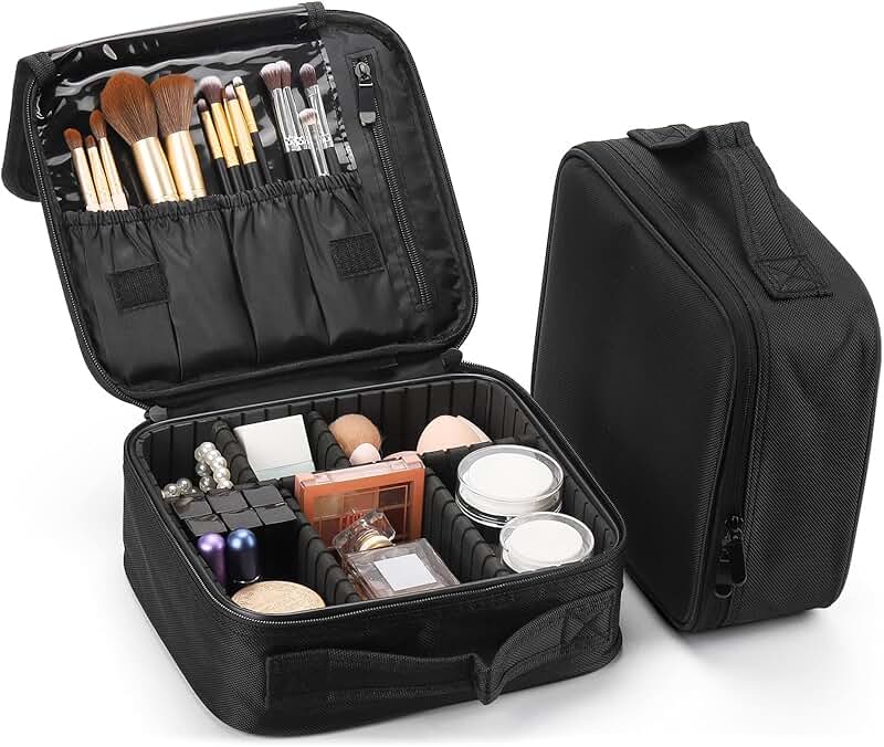 Two-Piece Travel Makeup and Toiletry Organizer Bag