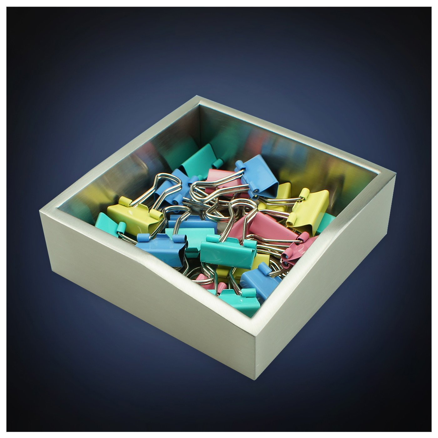 Modern Art Paper Clip Holder and Dispenser