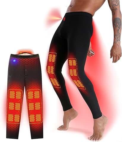 Rechargeable Electric Heated Men’s Flannel Pants