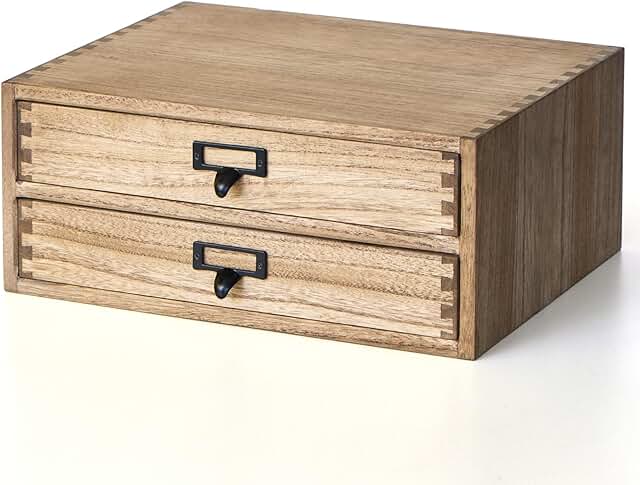 Wooden Office Storage Drawers for Desktop Organization