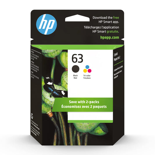 Black and tri-color ink 2-pack for compatible printers