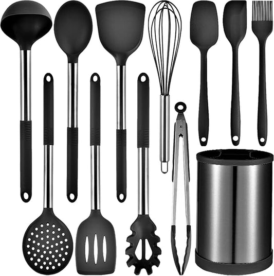 5-Piece Copper Cooking Utensil Set for Kitchen Use
