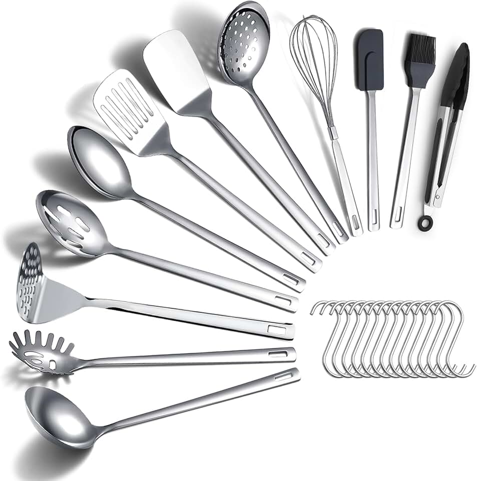 26-Piece Heavy Duty Stainless Steel Kitchen Utensil Set