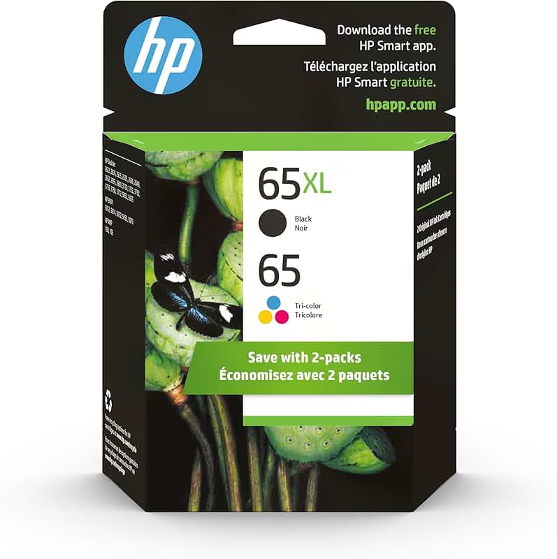 Tri-Color and Black Ink Cartridges for DeskJet and Envy