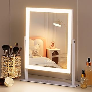 Lighted Vanity Mirror with Touch Control and 10X Magnification