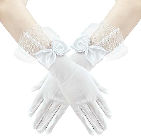 Women’s Lace Short Gloves for Wedding and Evening