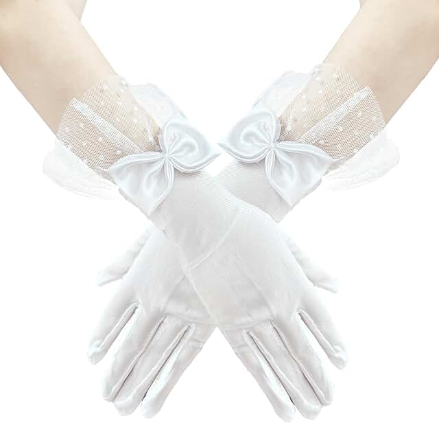 Women’s Lace Short Gloves for Wedding and Evening