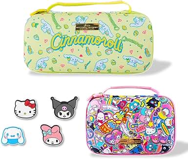 Switch thumb grips, carrying case, and game card case