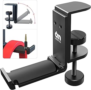 Foldable Aluminum Headphone Hook and Cable Organizer