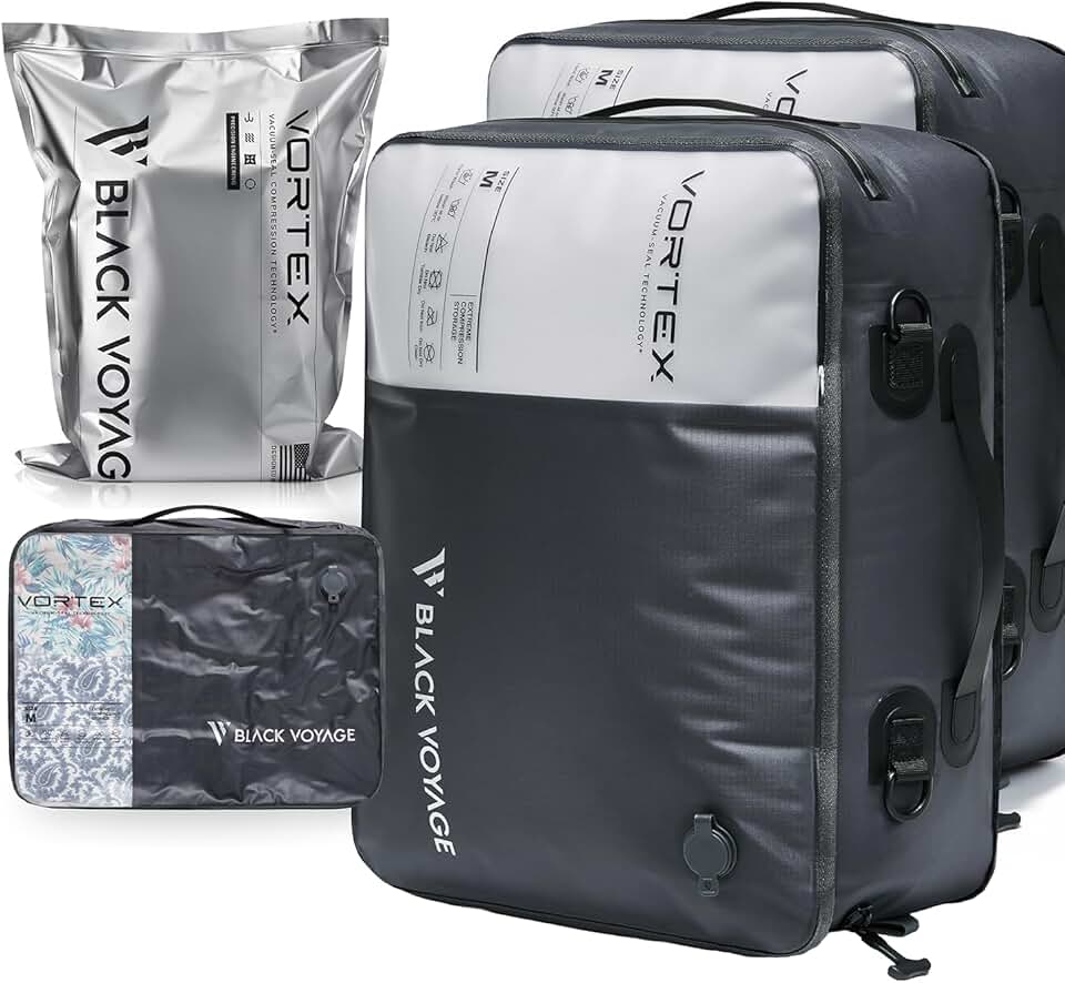 Reusable Vacuum Travel Bags for Carry-On Suitcase and Backpack