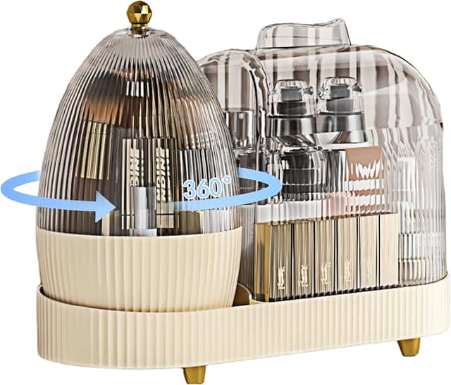 Large Spinning Makeup and Skincare Organizer