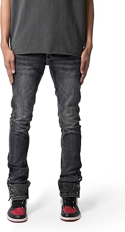 Men's Slim Fit Snap Denim