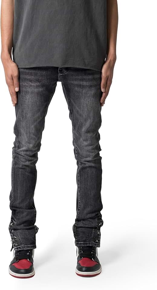 Men's Slim Fit Snap Denim