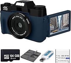 4K 56MP Digital Camera with Flip Screen and WiFi
